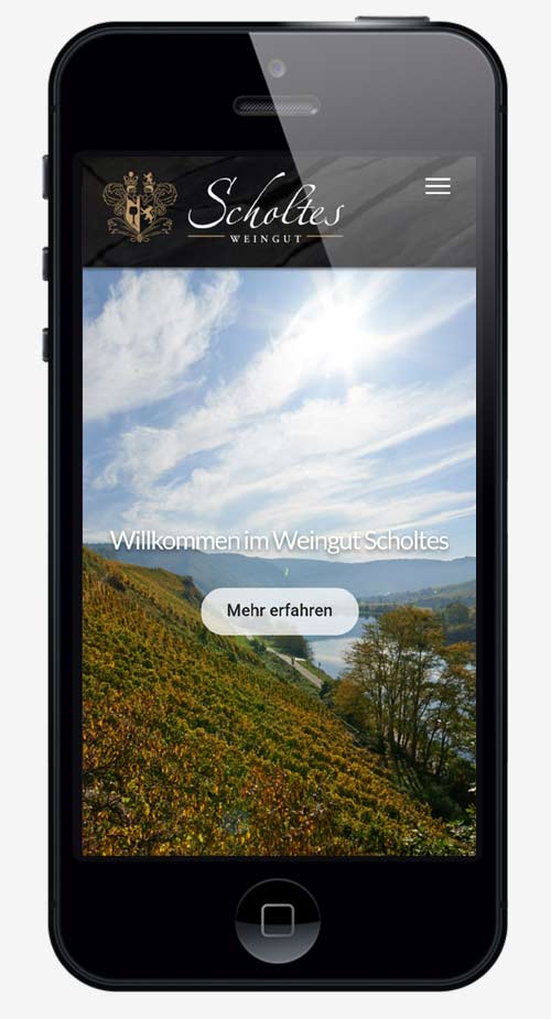 webdesign agentur trier projekt #26 smartphone