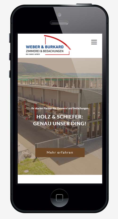 webdesign agentur trier projekt #33 smartphone