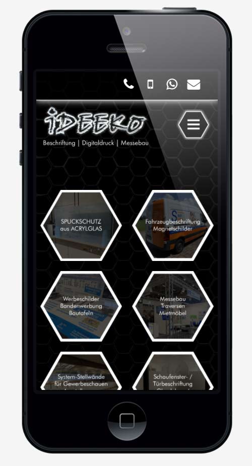 webdesign agentur trier projekt #38 smartphone