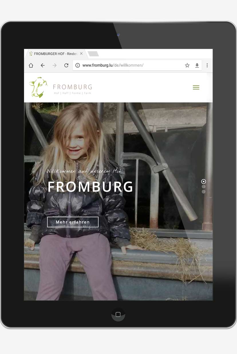 webdesign agentur trier projekt #19 tablet