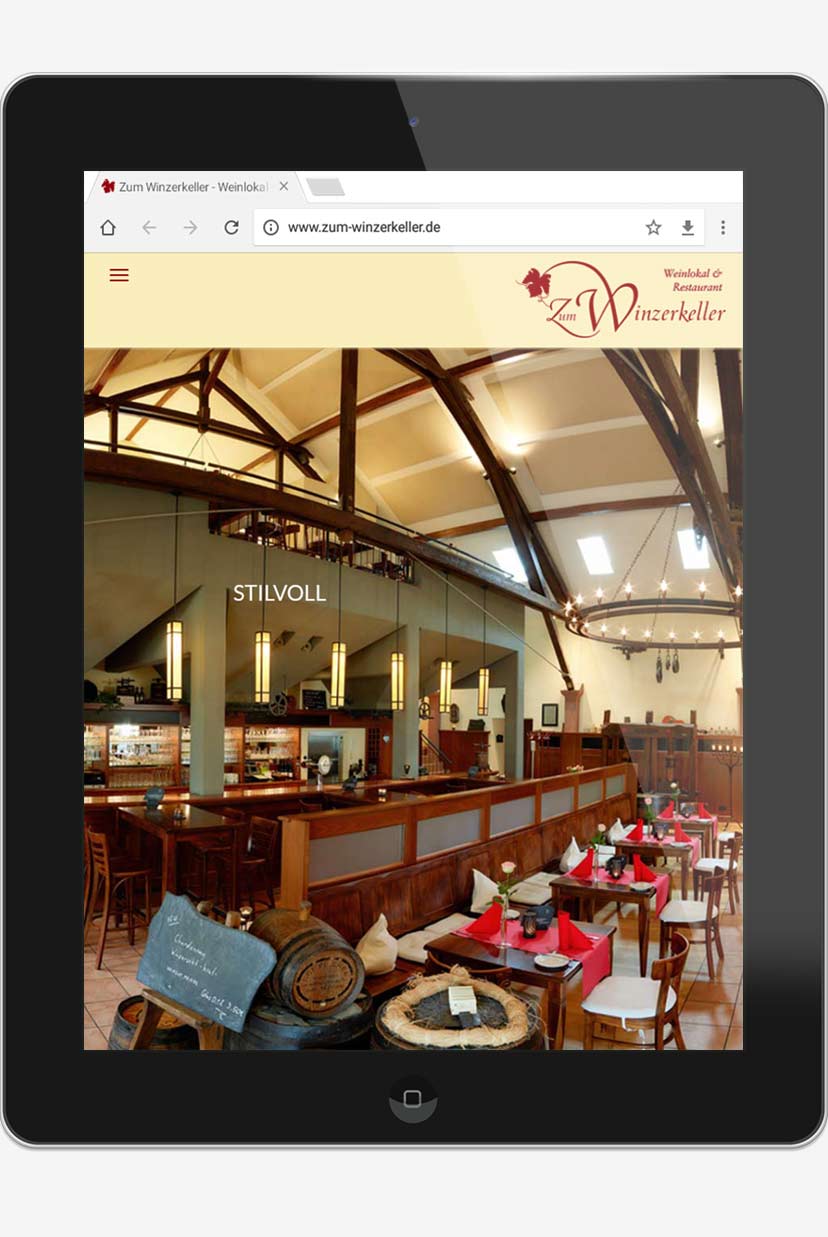 webdesign agentur trier projekt #25 tablet