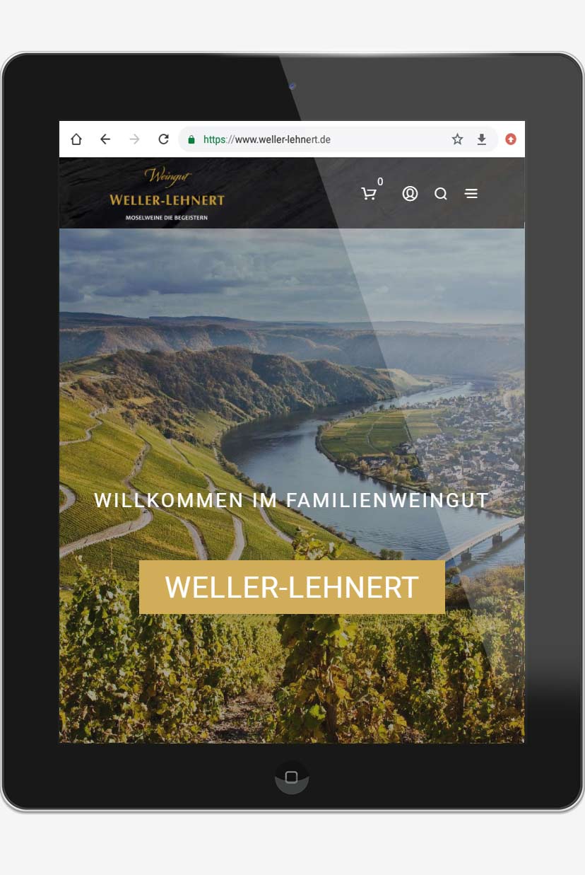 webdesign agentur trier projekt #30 tablet