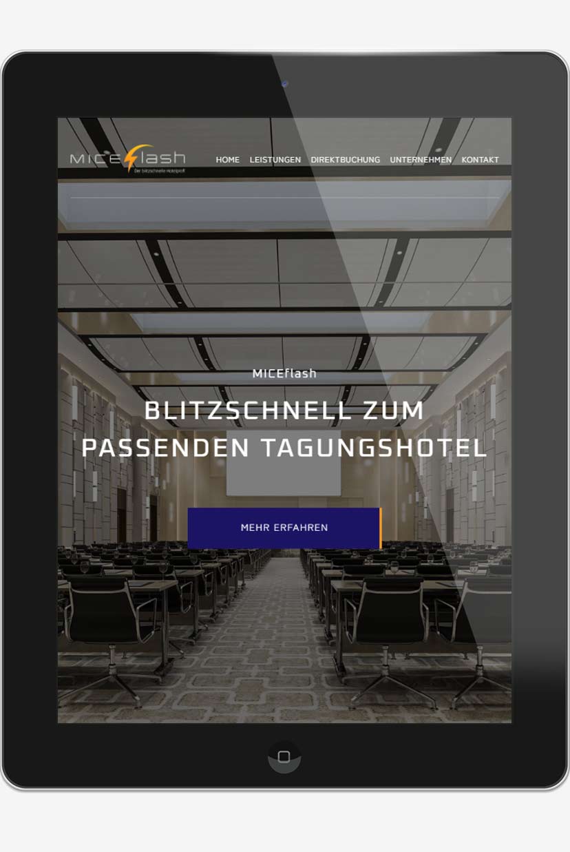 webdesign agentur trier projekt #43 tablet