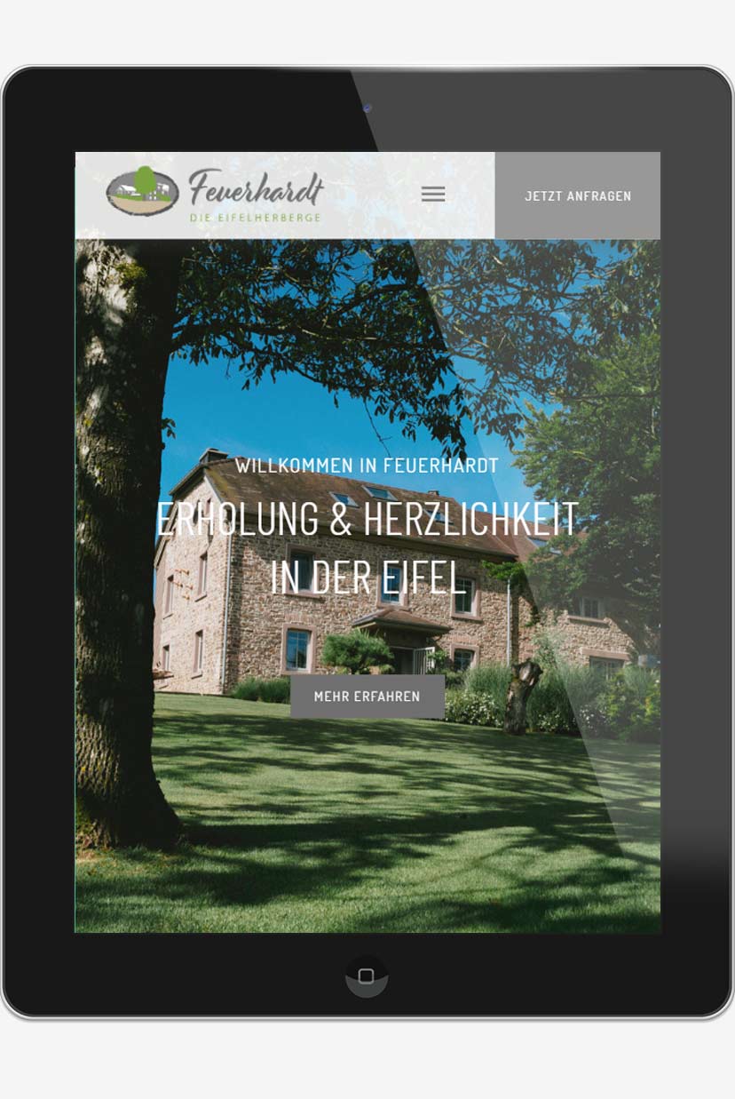 webdesign agentur trier projekt #47 tablet