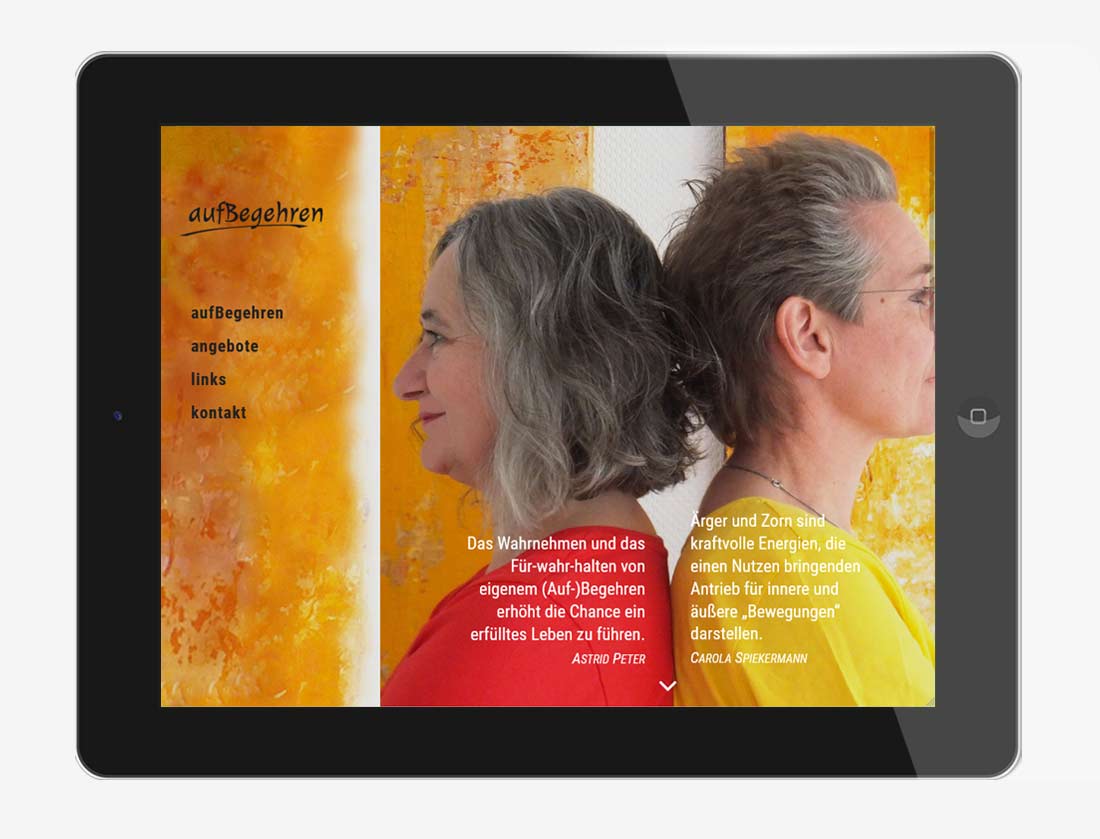 webdesign agentur trier projekt #14 tablet horizontal