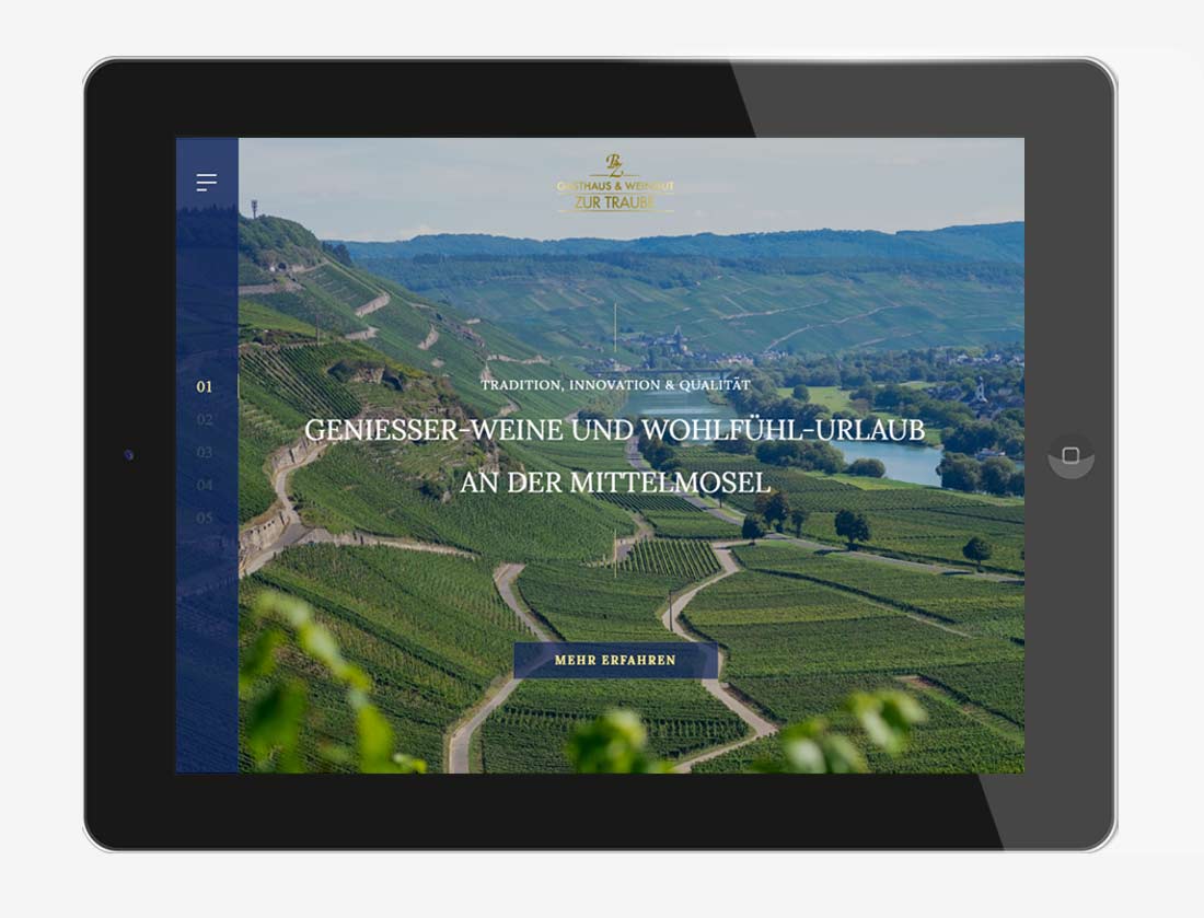 webdesign agentur trier projekt #21 tablet horizontal