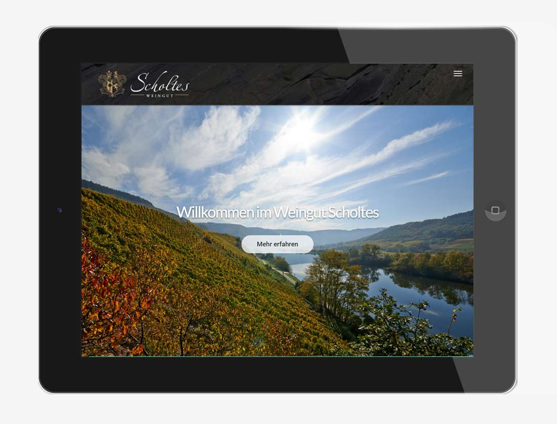 webdesign agentur trier projekt #26 tablet horizontal