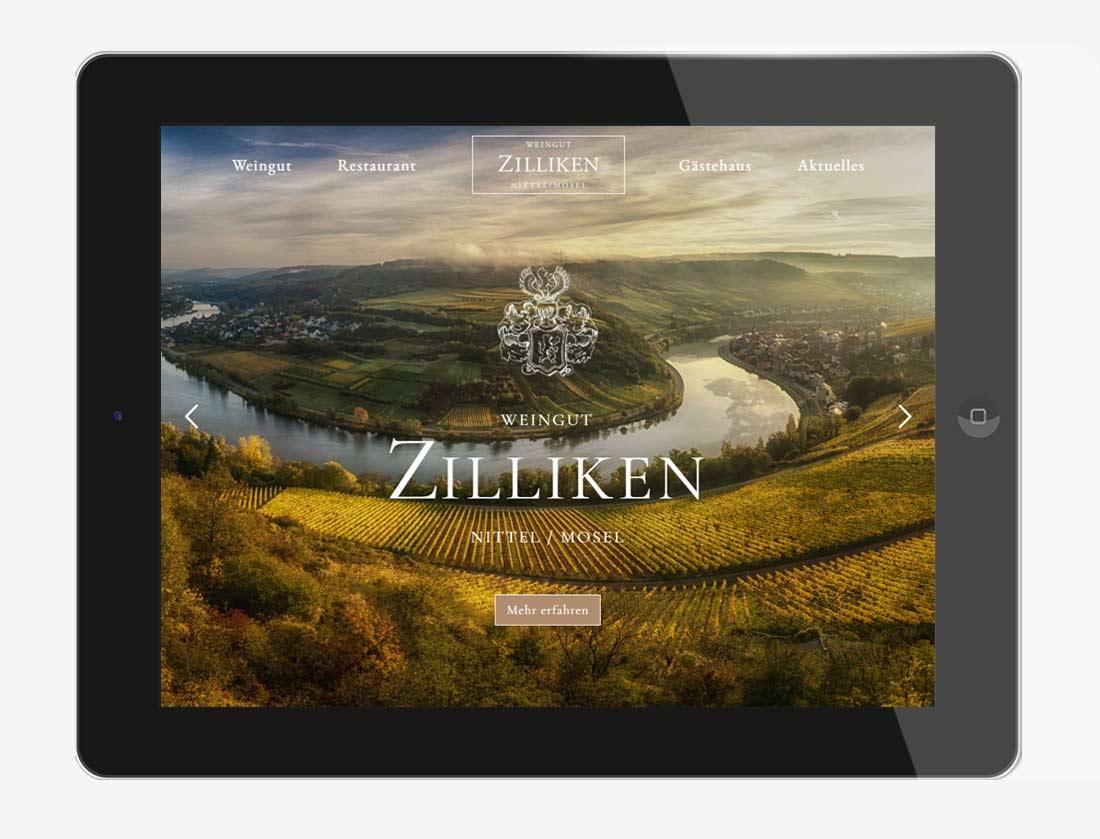 webdesign agentur trier projekt #42 tablet horizontal